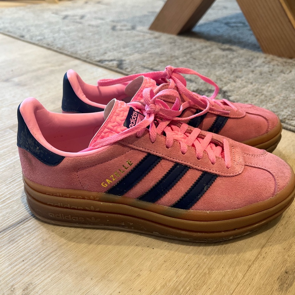 Adidas gazelle pink glow gum sole